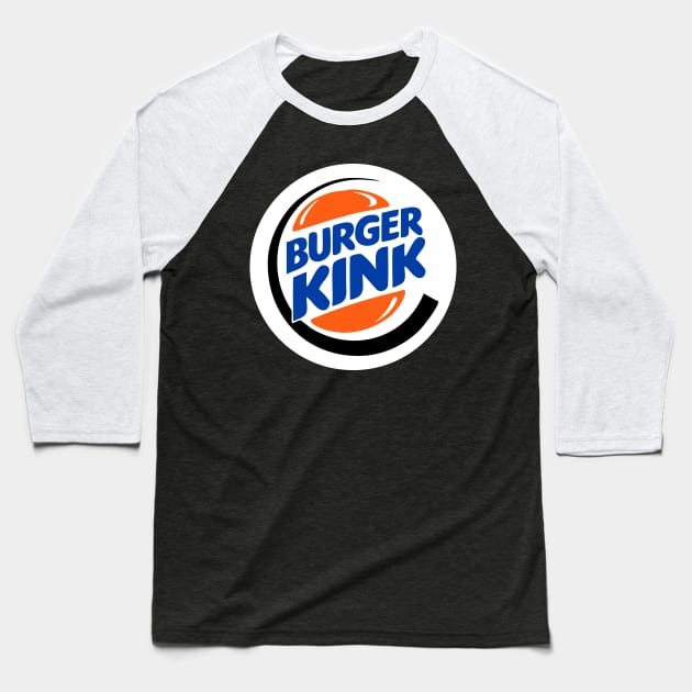 Burger Kink Baseball T-Shirt by Blackhearttees